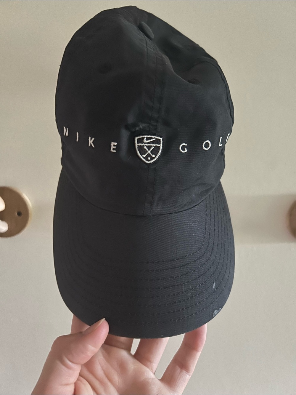 Nike Black Golf Shield Embroidered Cap